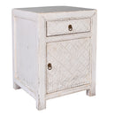 Beijing Bedside Cabinet Pair - White-Dovetailed &amp; Doublestitched