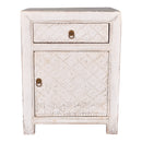 Beijing Bedside Cabinet Pair - White-Dovetailed &amp; Doublestitched