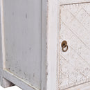 Beijing Bedside Cabinet Pair - White-Dovetailed &amp; Doublestitched
