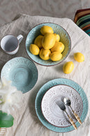 Bella Rustic Fare Salad Plate Cream-Dovetailed &amp; Doublestitched