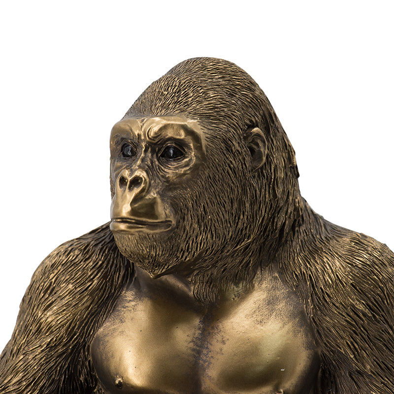 Bronze Gorilla Statue-Dovetailed &amp; Doublestitched