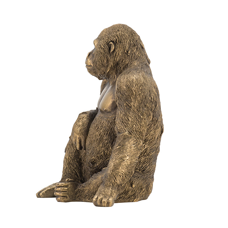 Bronze Gorilla Statue-Dovetailed &amp; Doublestitched