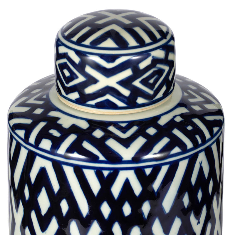 Carlyle Lidded Jar Cylinder Small-Dovetailed &amp; Doublestitched