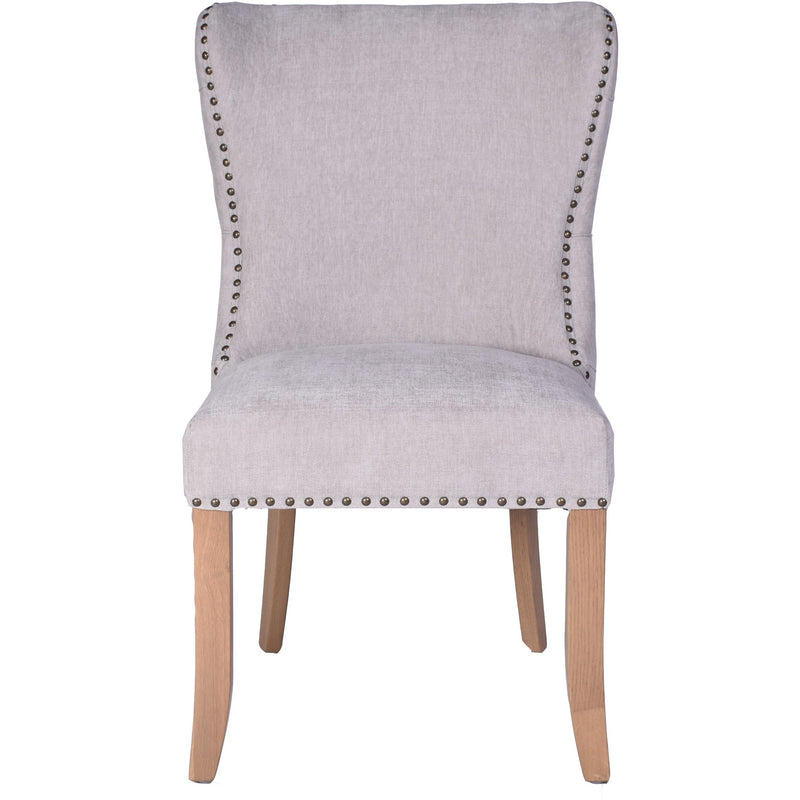 Carolina Grey Linen Carver Dining Chair Bosquet Leg-Dovetailed &amp; Doublestitched