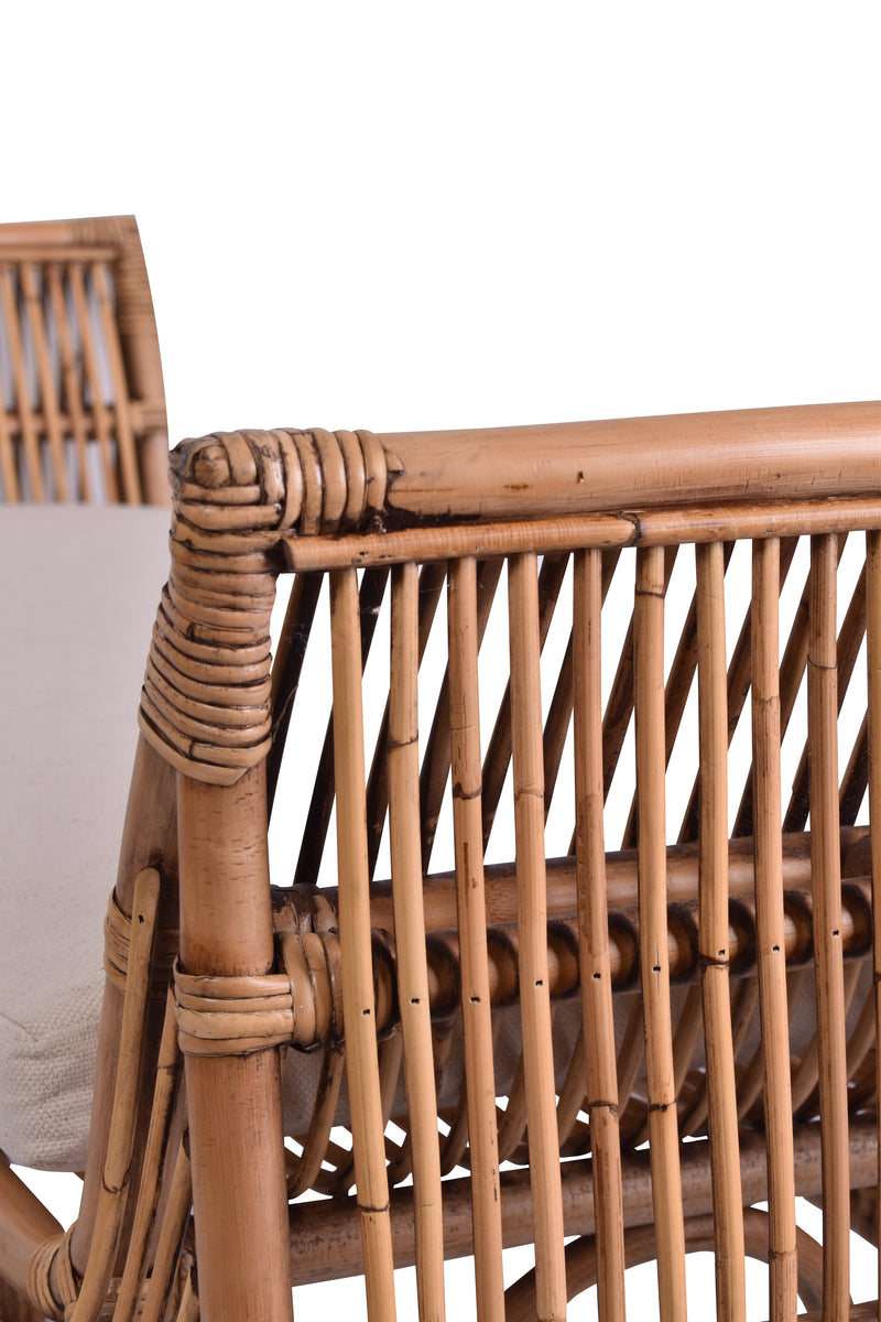 Cromer Bench in Honey Brown-Dovetailed &amp; Doublestitched