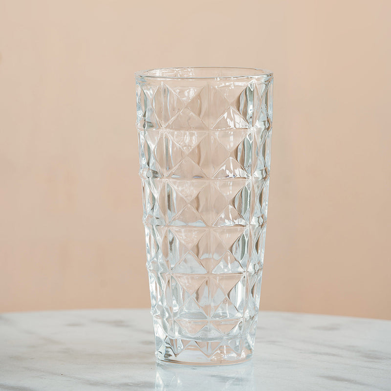 Cylinder Glass Vase Tall-Dovetailed &amp; Doublestitched