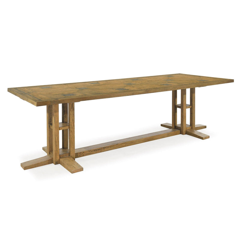 Dublin Van Burg Base 2.6m Dining Table-Dovetailed &amp; Doublestitched