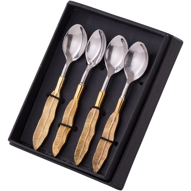 Echanted Spoons In Box Set of 4-Dovetailed &amp; Doublestitched