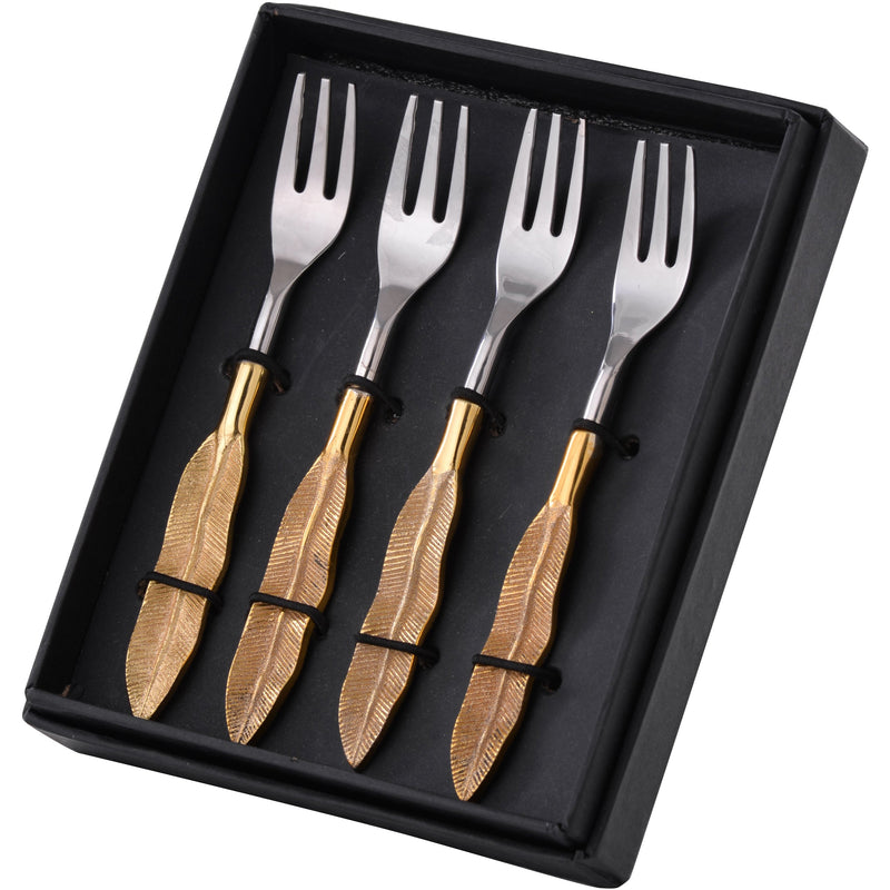 Enchanted Forks In Box Set of 4-Dovetailed &amp; Doublestitched