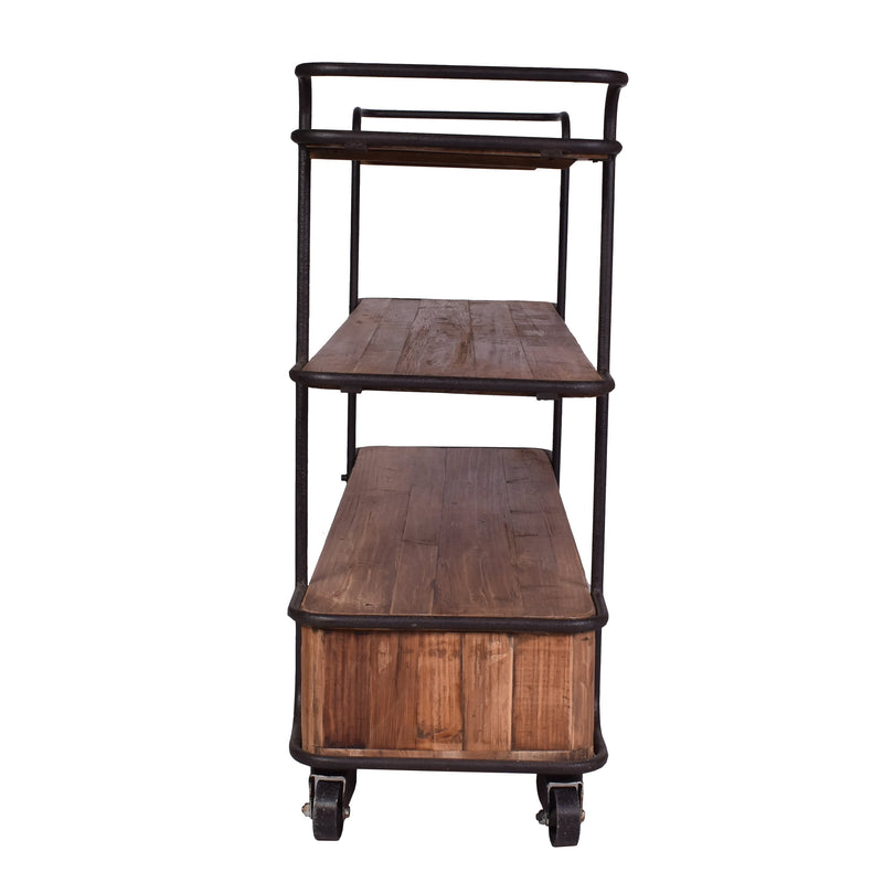 Florence Recycled Timber Cart-Dovetailed &amp; Doublestitched