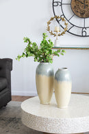 Florence Short Glazed Ceramic Vase-Dovetailed &amp; Doublestitched