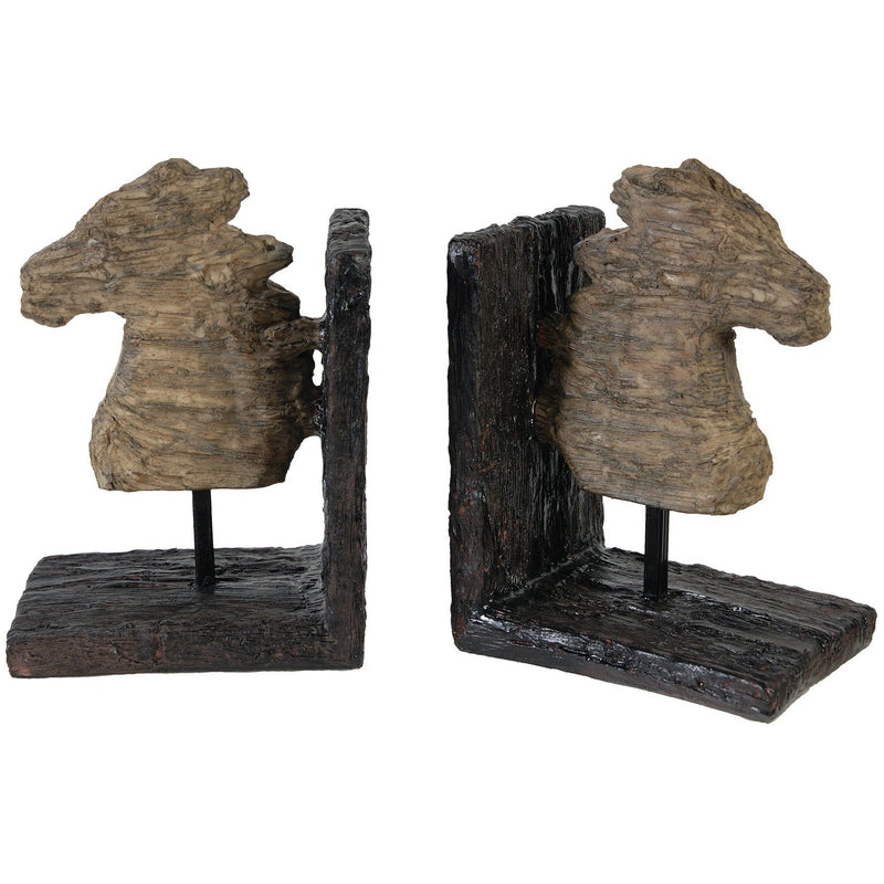 Horse Head Bookends-Dovetailed &amp; Doublestitched