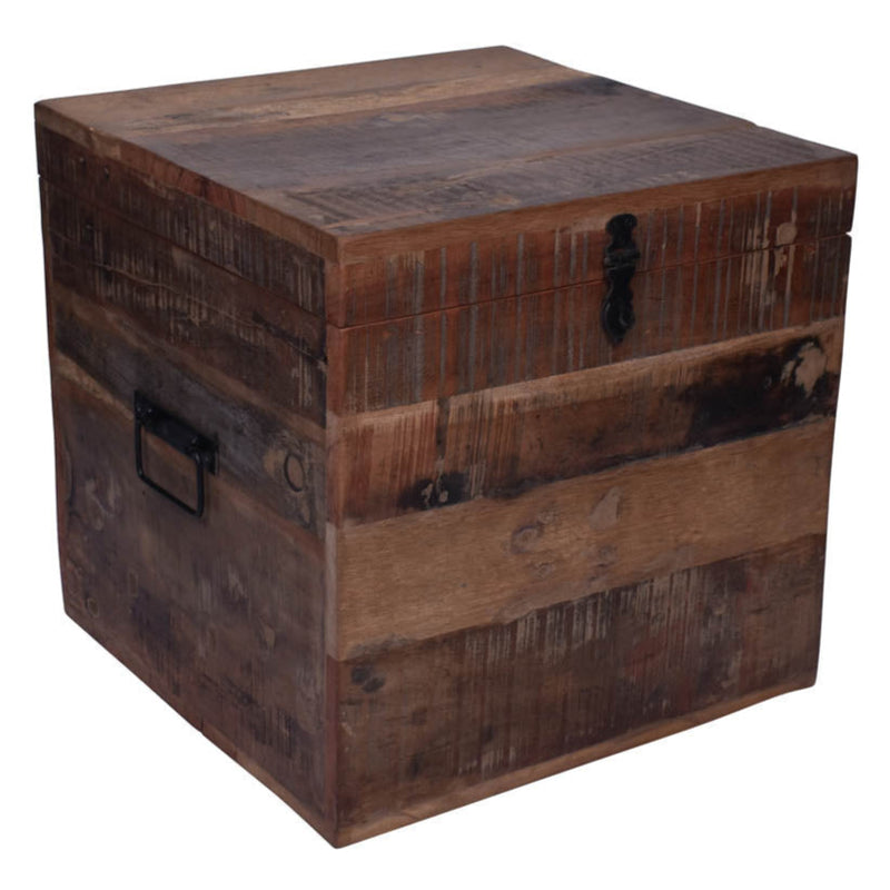 Jaipur Recycled Timber Storage Trunk-Dovetailed &amp; Doublestitched