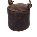 Jaipur Round Distressed Leather Door Stopper-Dovetailed &amp; Doublestitched