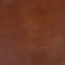 Jaipur Round Tan Leather Ottoman-Dovetailed &amp; Doublestitched