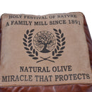 Jaipur Square Leather & Canvas Ottoman-Dovetailed &amp; Doublestitched