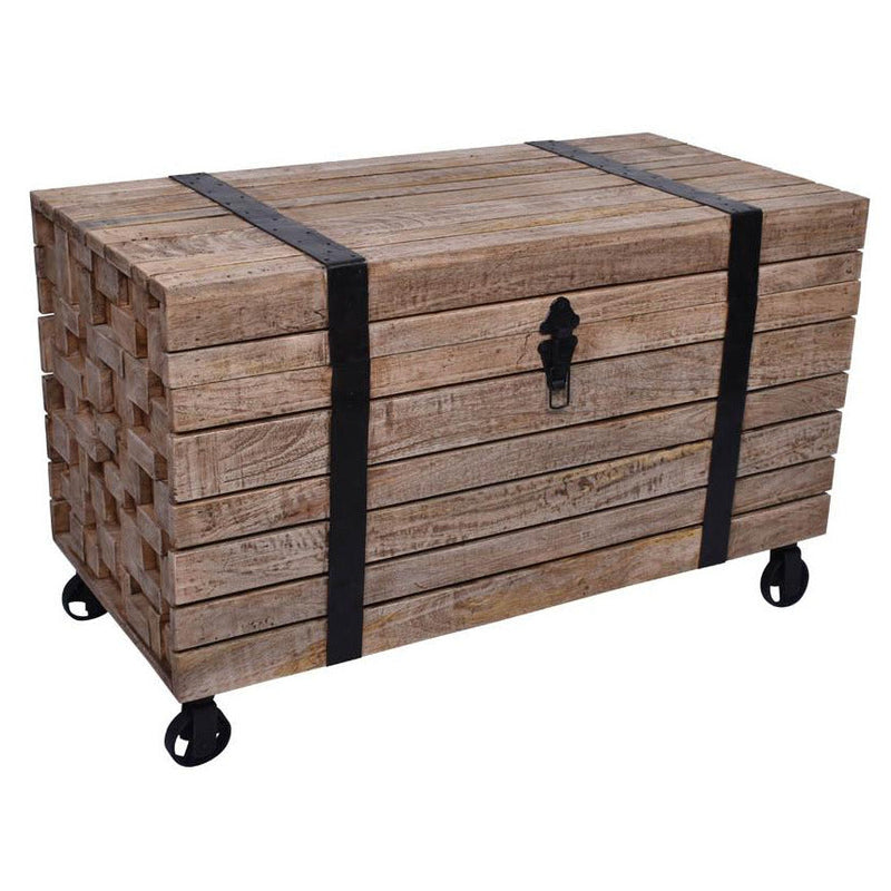 Jaipur Trunk Coffee Table-Dovetailed &amp; Doublestitched