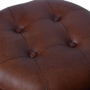 Jaipur Vintage Wine Barrel Stool-Dovetailed &amp; Doublestitched