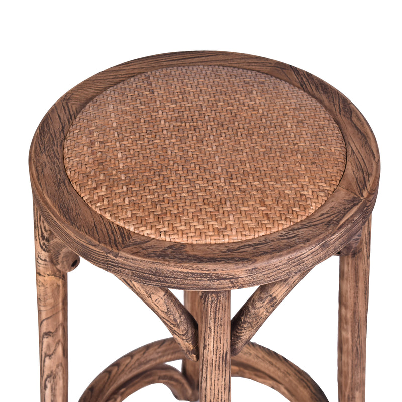 Jessie Farmhouse Timber Bar Stool Rustic Timber Furniture