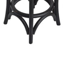Jessie Farmhouse Timber Barstool Black-Dovetailed &amp; Doublestitched