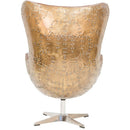 Knightsbridge Vintage Leather Egg Chair-Dovetailed &amp; Doublestitched