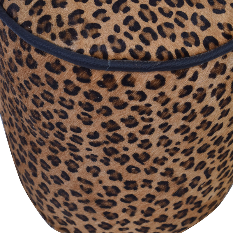 Leopard Round Door Stopper-Dovetailed &amp; Doublestitched