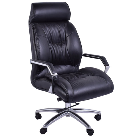 Lincoln Black Leather Desk Chair