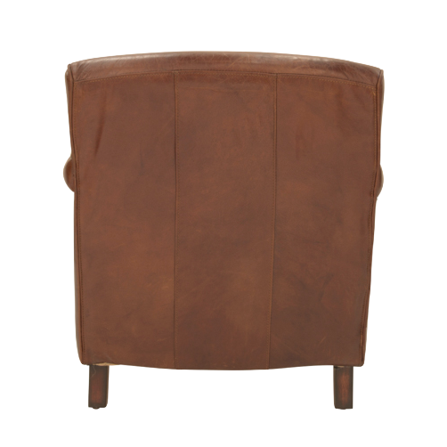 Logan Vintage Leather Armchair-Dovetailed &amp; Doublestitched