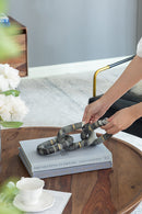 Marble Chain Off Grey-Dovetailed &amp; Doublestitched