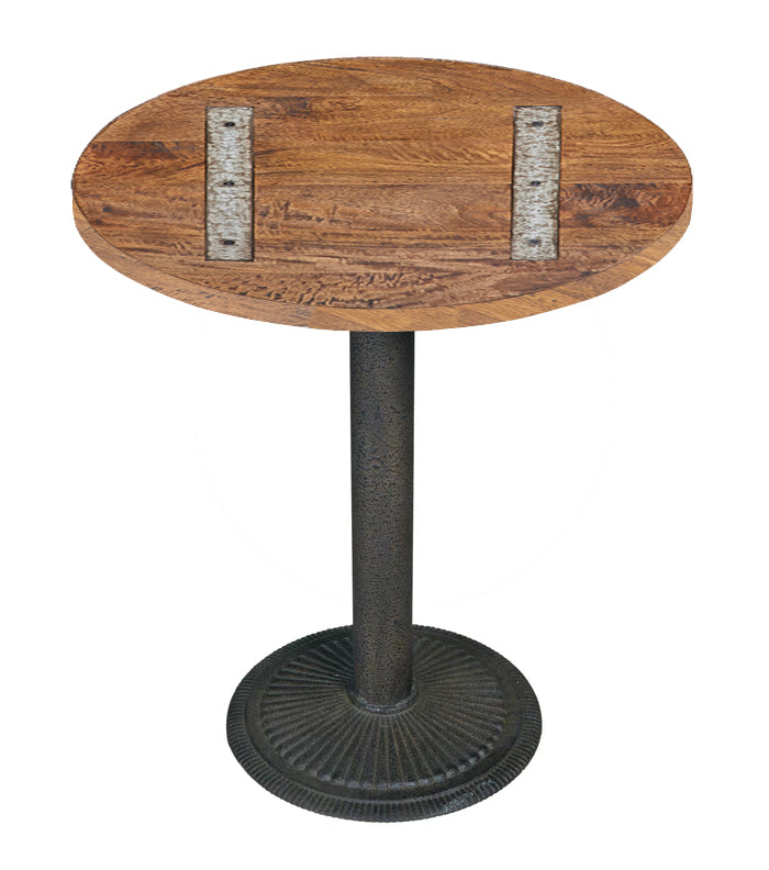 Melbourne Round Timber Table Top-Dovetailed &amp; Doublestitched