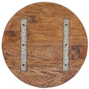 Melbourne Round Timber Table Top-Dovetailed &amp; Doublestitched