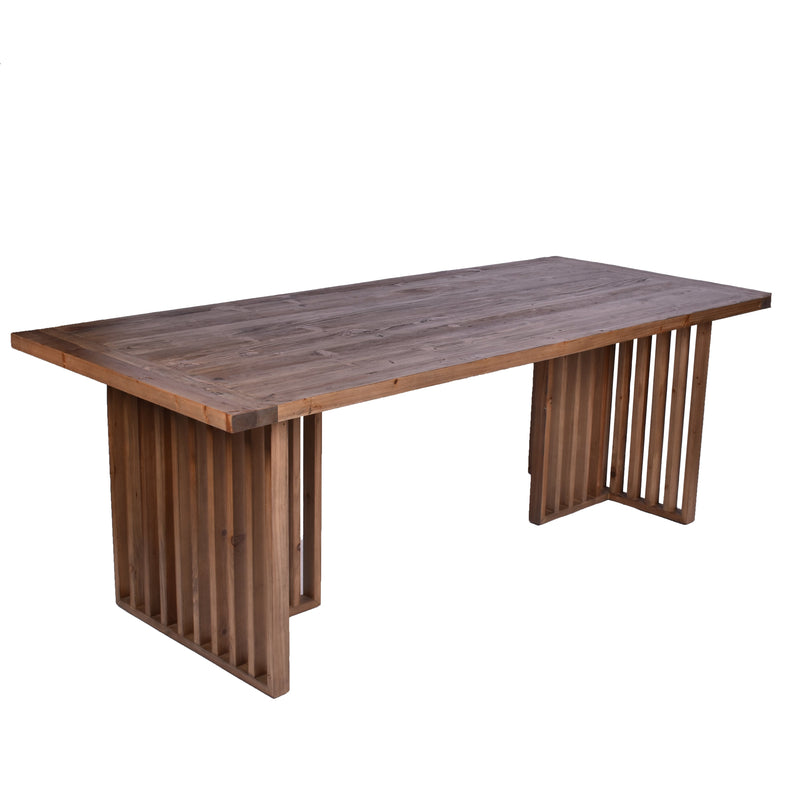 Monte Arts and Crafts 2.2m Dining Table-Dovetailed &amp; Doublestitched