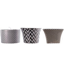 Navya Silver Herringbone Candles Set of 3-Dovetailed &amp; Doublestitched