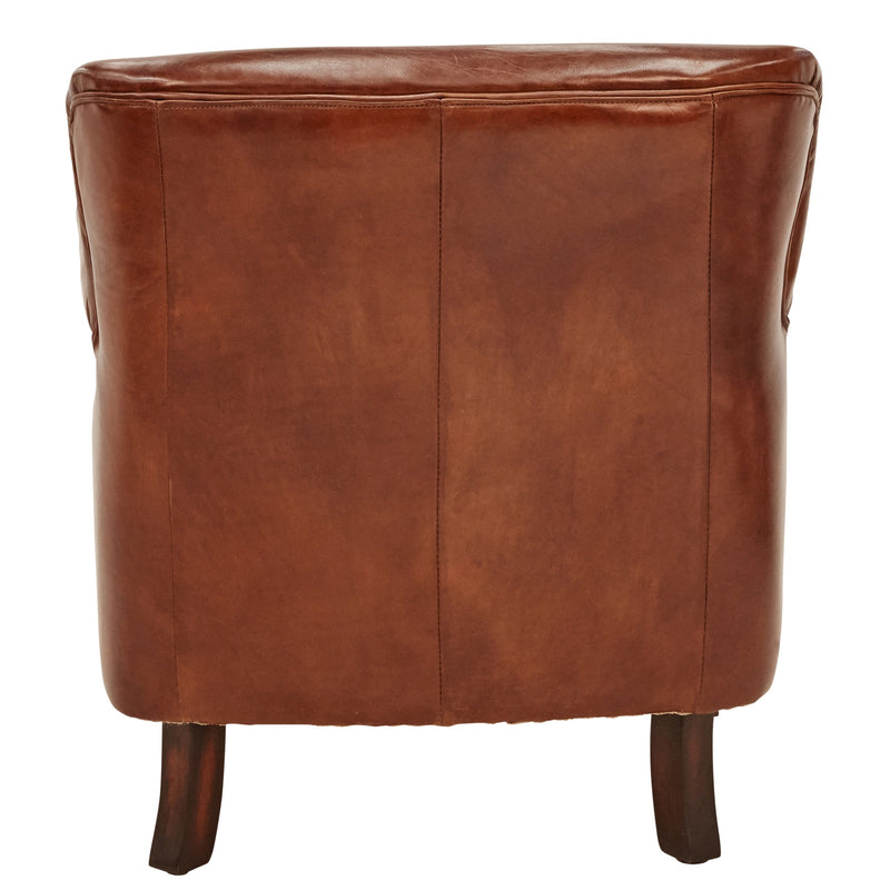 Ralston Vintage Leather Armchair-Dovetailed &amp; Doublestitched