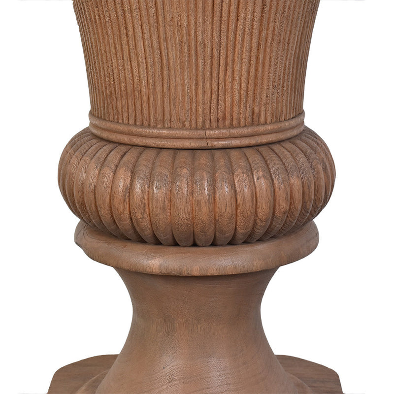 Reeded Baluster Plinth and Vase-Dovetailed &amp; Doublestitched