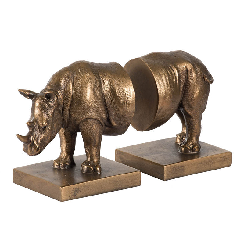 Rhinoceros Bookends-Dovetailed &amp; Doublestitched