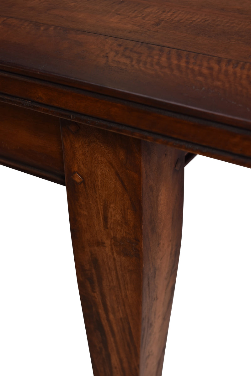 Rochefort Dark Brown Extendable Dining Table 2.1m - 3.1m-Dovetailed &amp; Doublestitched