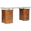 Rockafeller Art Deco Desk-Dovetailed &amp; Doublestitched