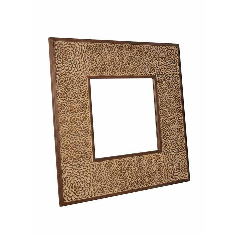 Salerno Mirror in Carved Resin-Dovetailed &amp; Doublestitched