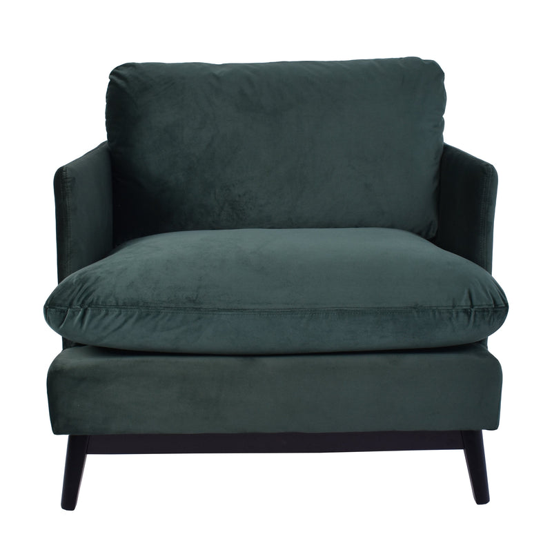 Soul Emerald Green Mid Century Armchair-Dovetailed &amp; Doublestitched