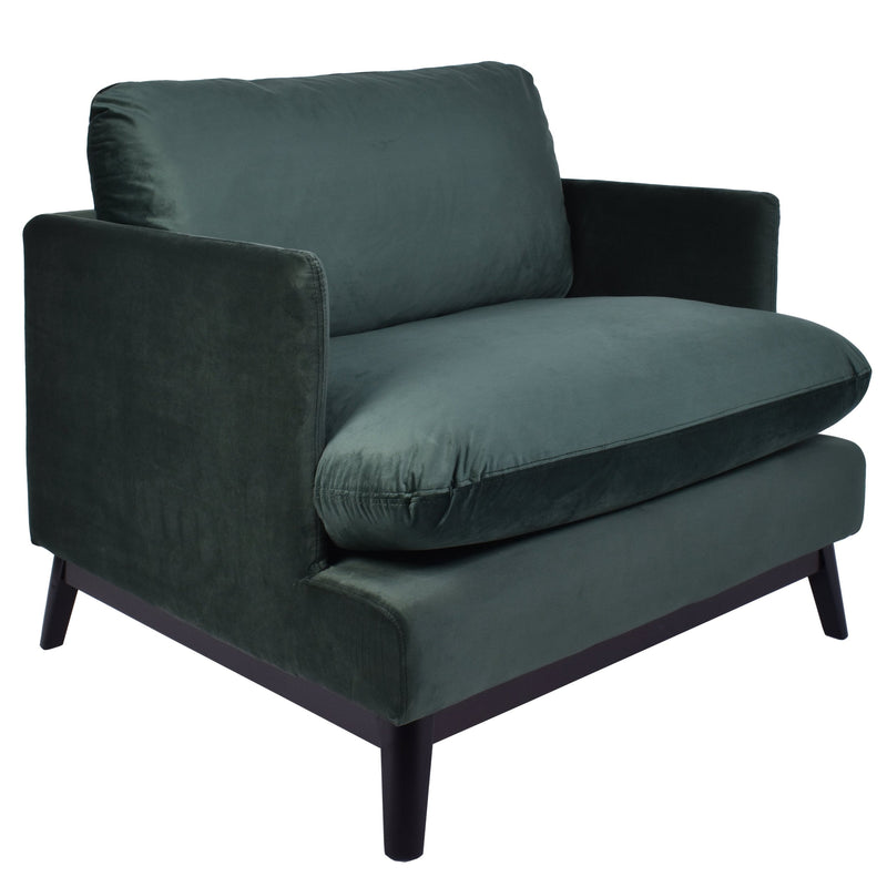 Soul Emerald Green Mid Century Armchair-Dovetailed &amp; Doublestitched