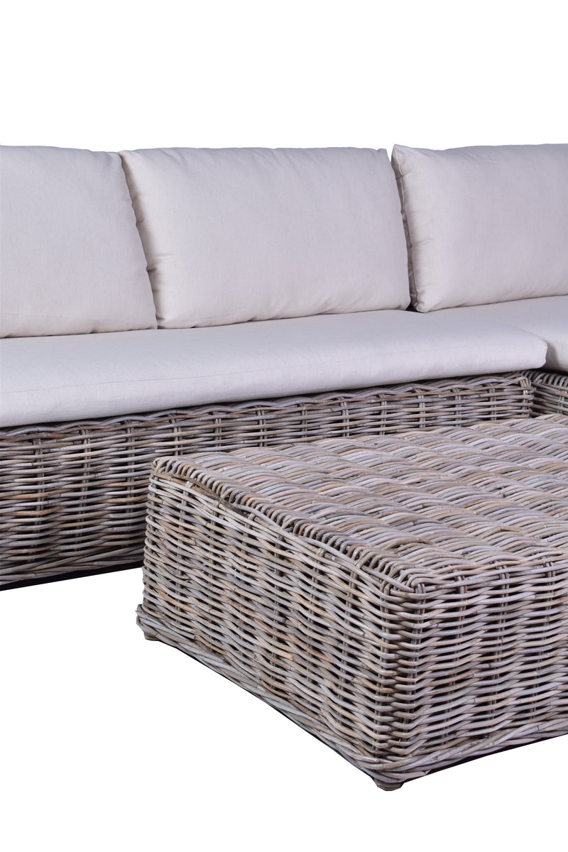 Southport Rattan Coffee Table-Dovetailed &amp; Doublestitched
