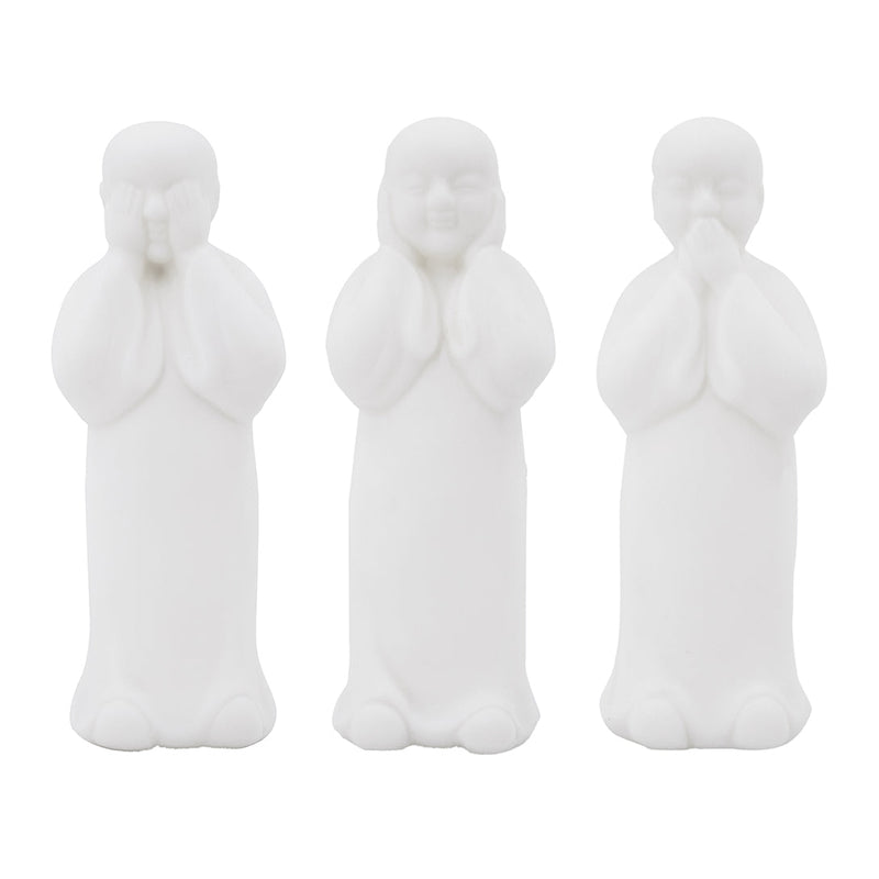 Standing Monk Set of 3-Dovetailed &amp; Doublestitched
