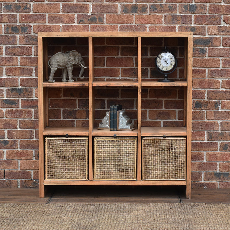 Sunda Tall Bookcase in Light Tobacco-Dovetailed &amp; Doublestitched