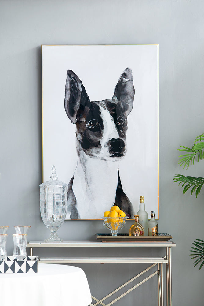 Terrier Wall Art-Dovetailed &amp; Doublestitched
