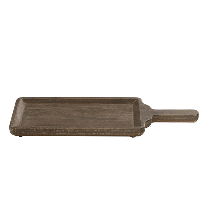 Timber Decorative Tray with Handle-Dovetailed &amp; Doublestitched