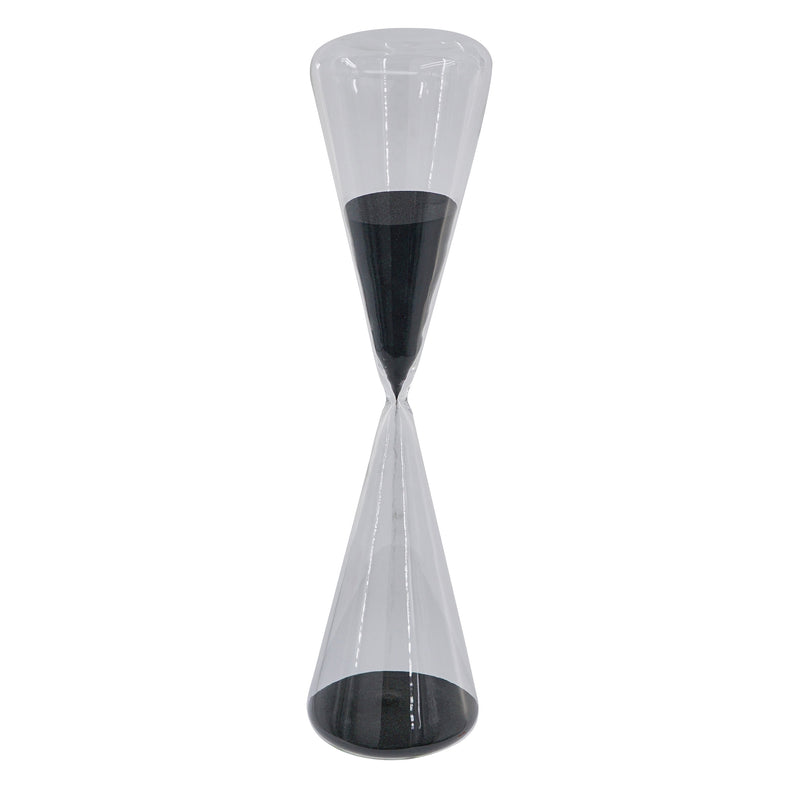 Triangular Shape Hourglass 90 Minutes Black Sand-Dovetailed &amp; Doublestitched