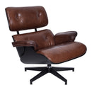 Vintage Eames Replica Chair & Ottoman Set-Dovetailed &amp; Doublestitched