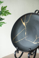 Wabi-Sabi Large Plate - Black-Dovetailed &amp; Doublestitched