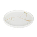 Wabi-Sabi Large Plate - White-Dovetailed &amp; Doublestitched